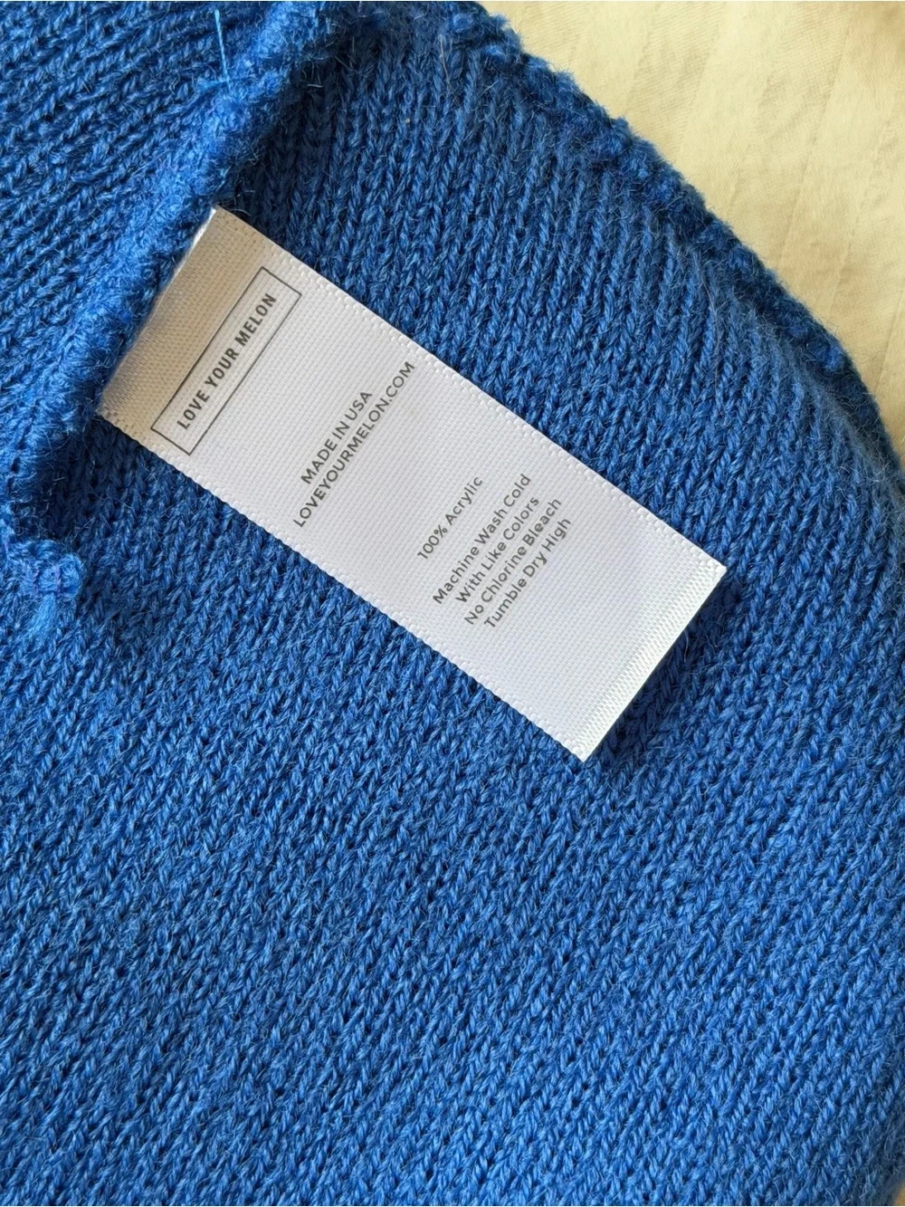 Love Your Melon Cobalt Blue Cuffed Beanie